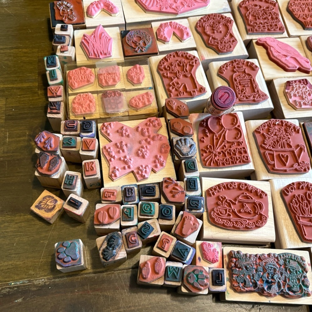 Vintage Rubber Stamps Crafting Scrapbook Crafts D.O.T.S USA 1990’s Y2K - Picture 15 of 15